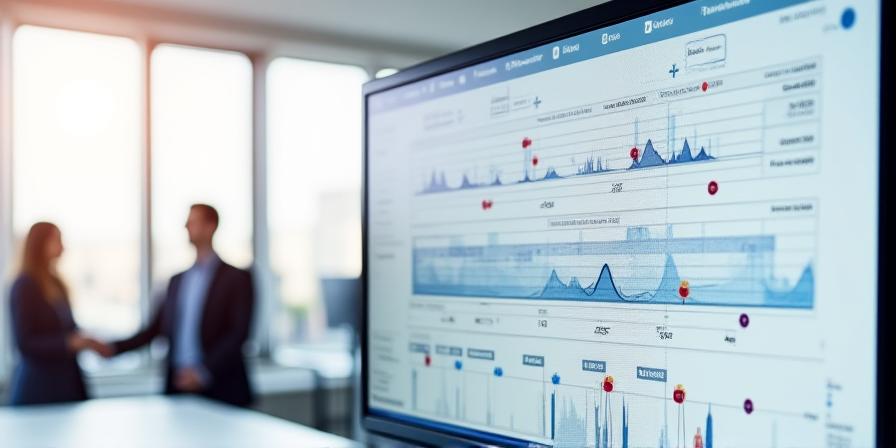 Complex shipping route data analysis dashboard